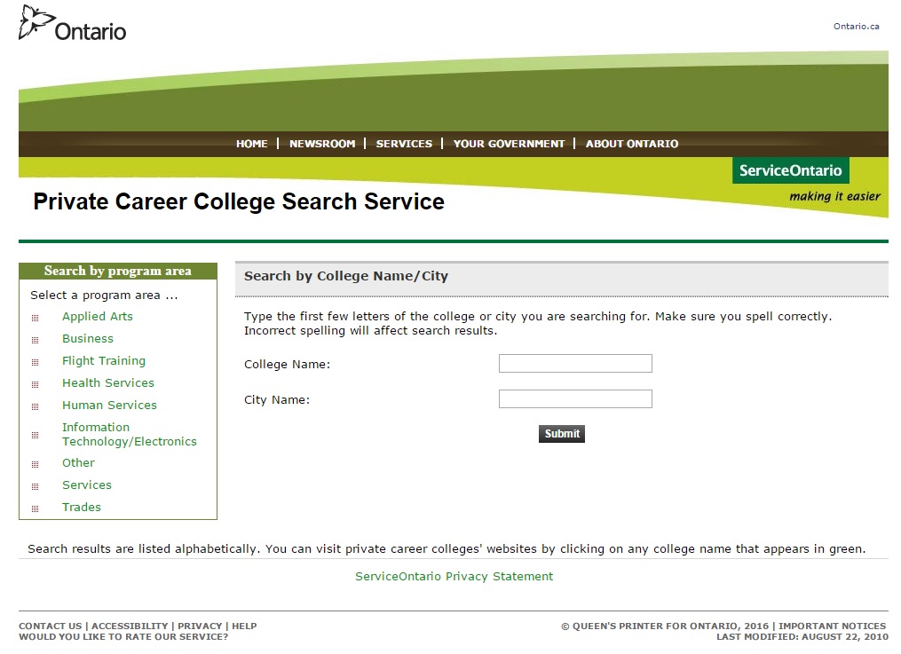 Ontario truck training, Find a Private Career College